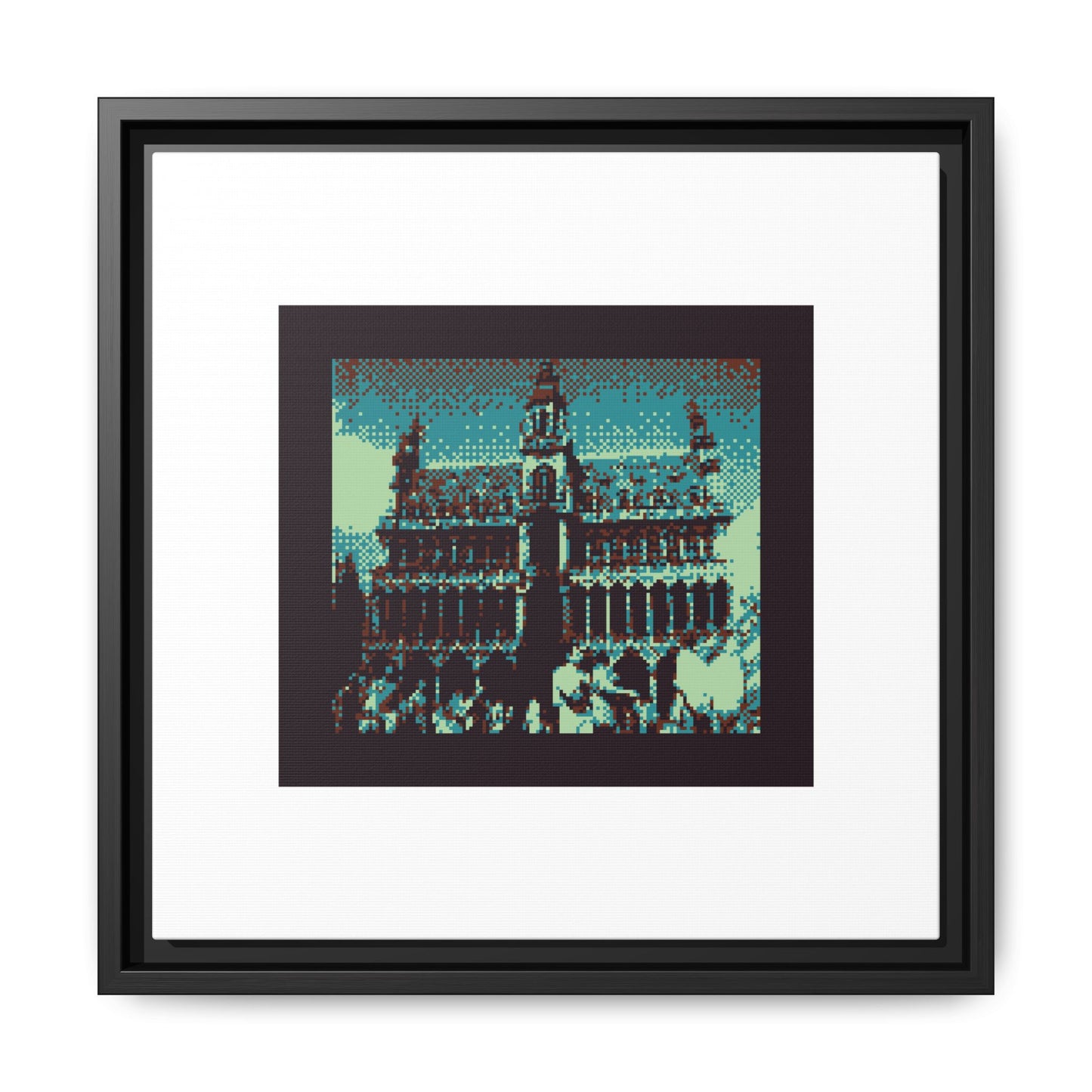 Brussels City Museum Framed Matte Canvas Print