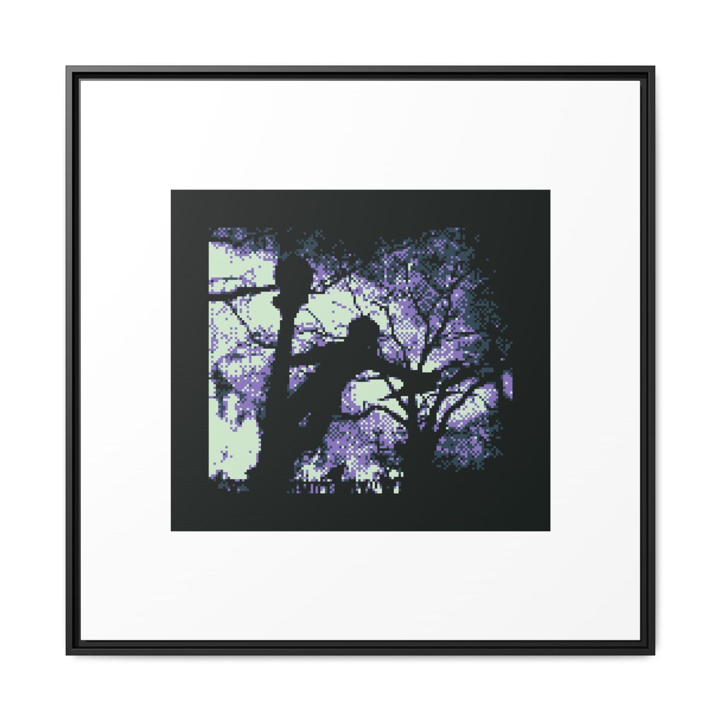 Gene Kelly Statue Framed Matte Canvas Print