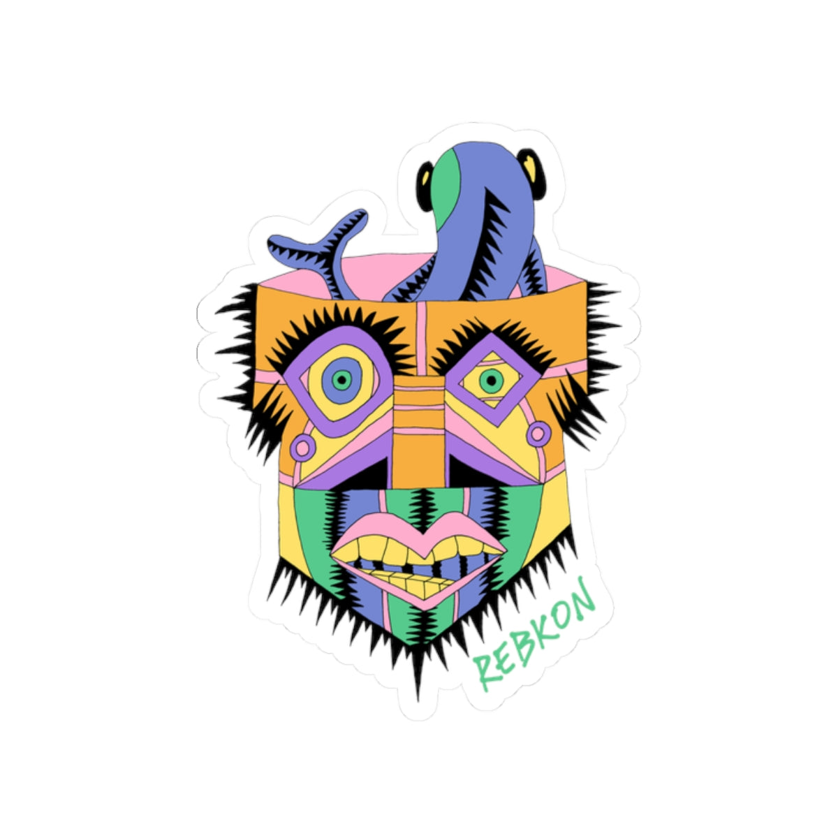 Bucket Brains Kiss-Cut Vinyl Sticker