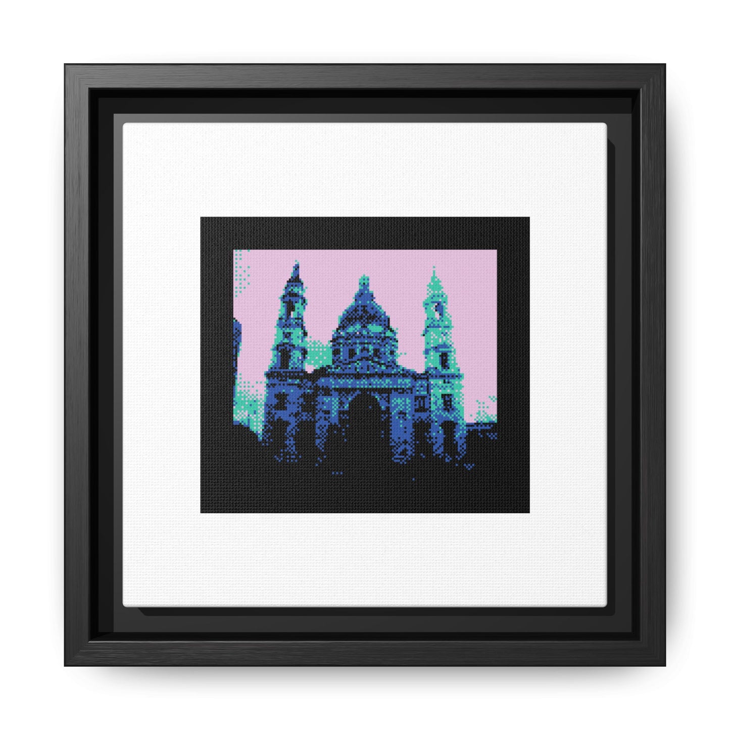 Budapest Cathedral Framed Matte Canvas Print