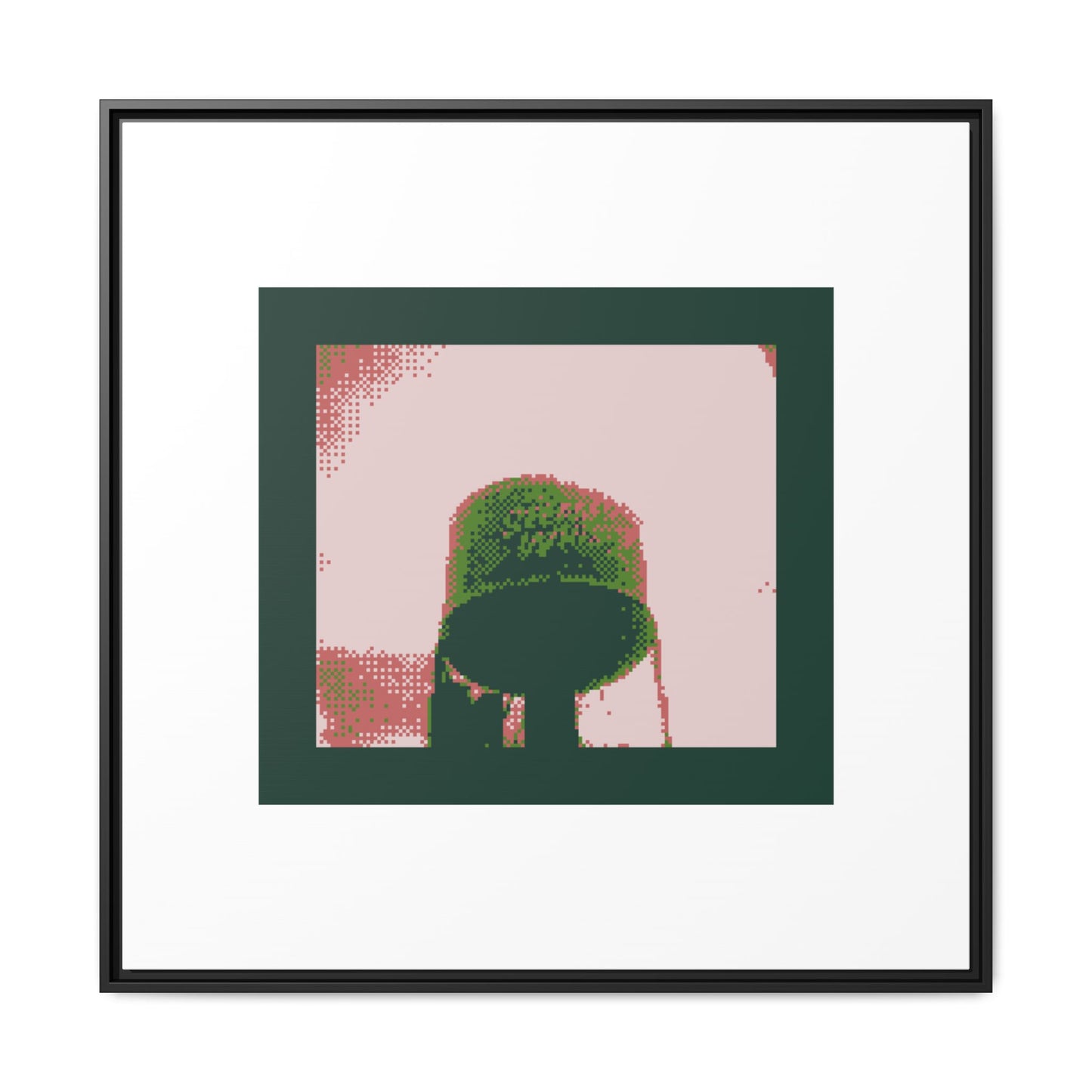 Steam Whistle Water Tower Framed Matte Canvas Print