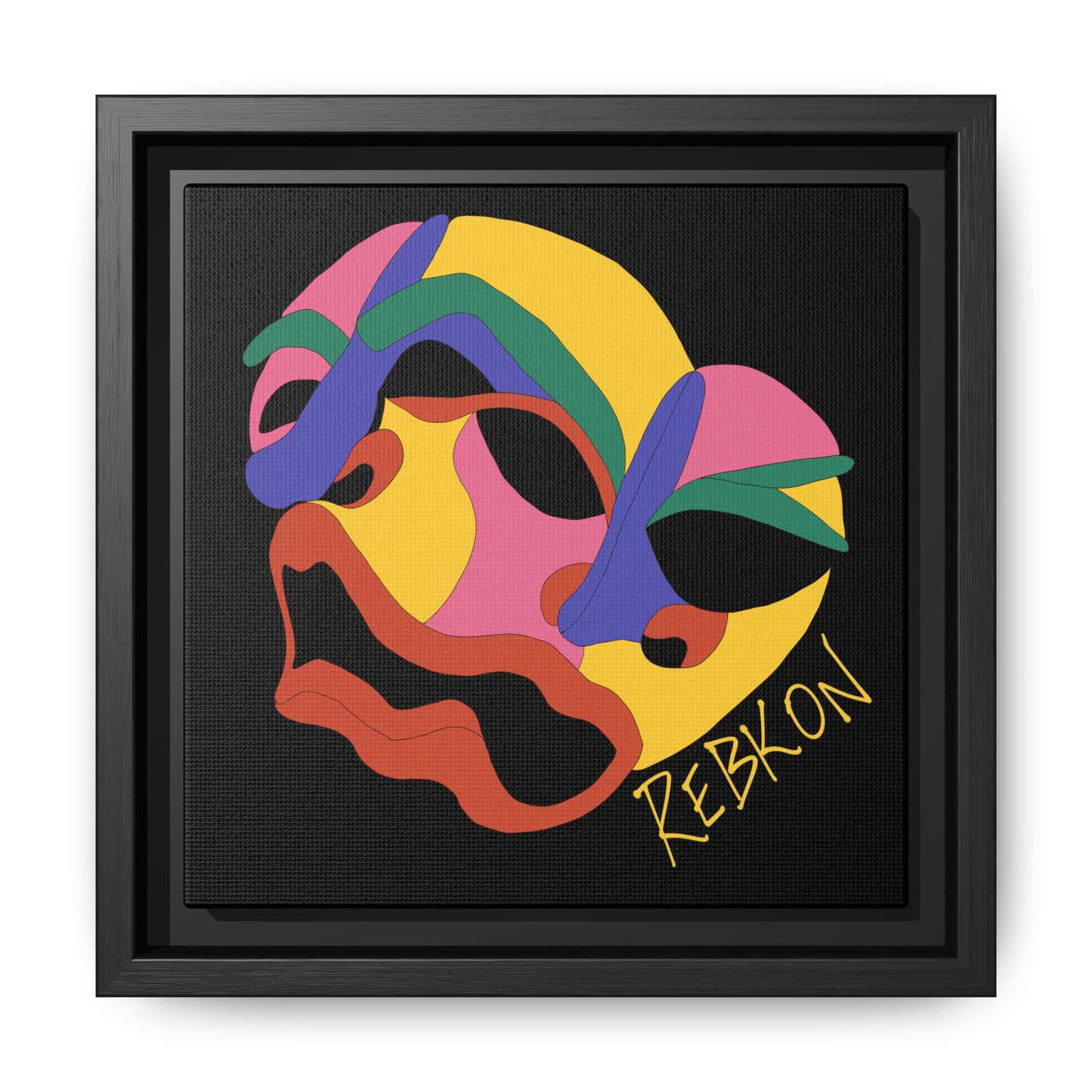 Colour Blind Framed Matte Canvas Print