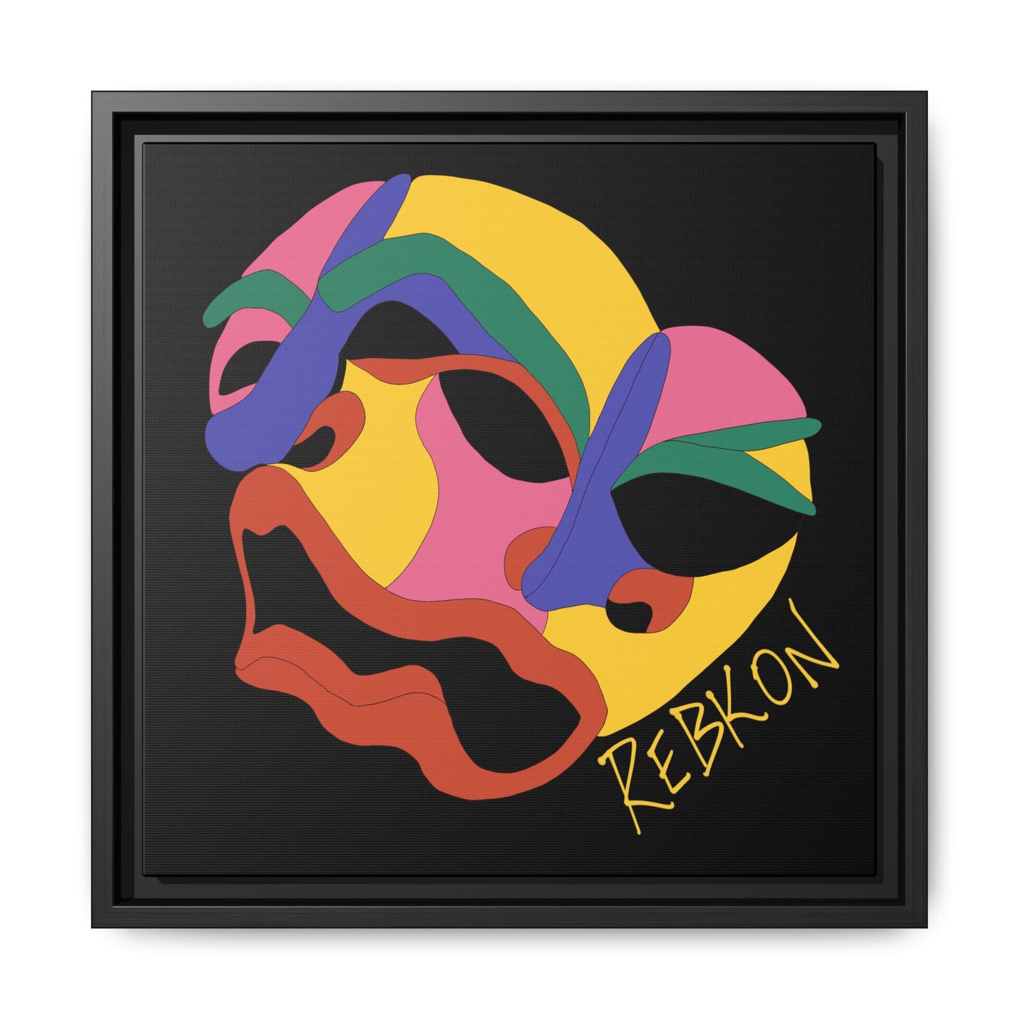 Colour Blind Framed Matte Canvas Print