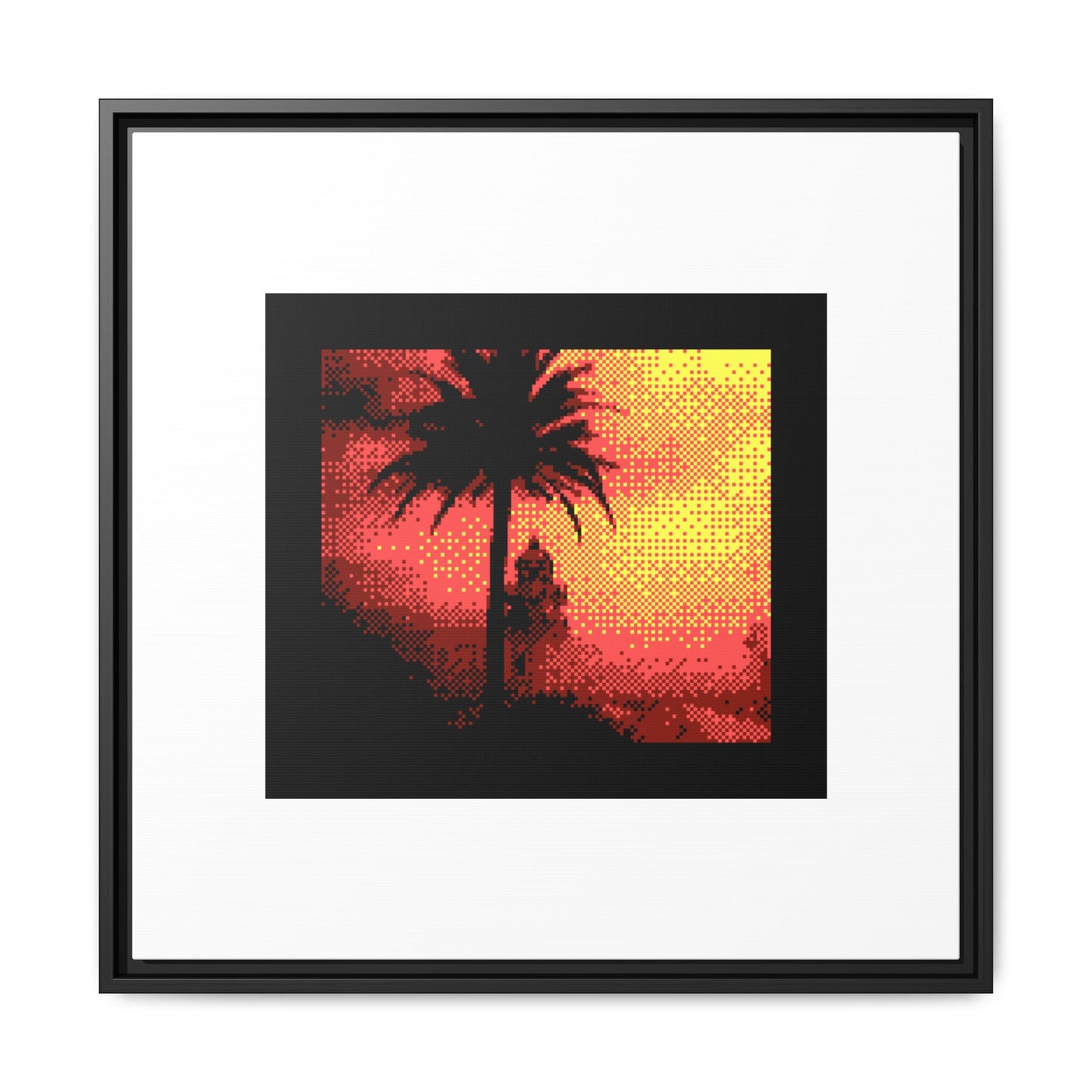 Faro de Cullera Framed Matte Canvas Print