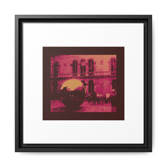 Sphere Within Sphere Framed Matte Canvas Print