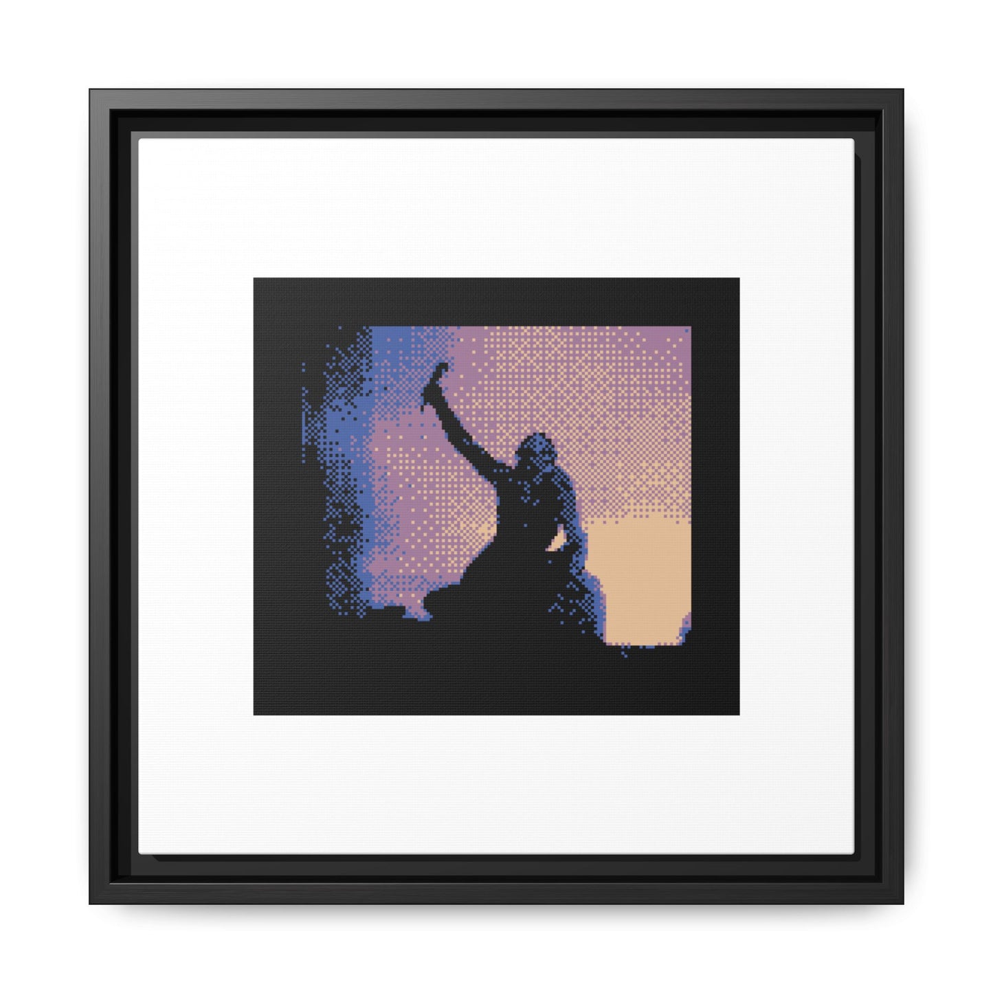 The Soldier of Marathon Announcing the Victory Framed Matte Canvas Print
