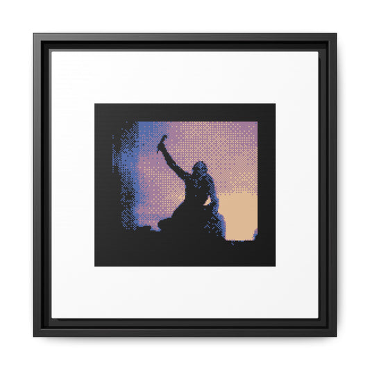 The Soldier of Marathon Announcing the Victory Framed Matte Canvas Print