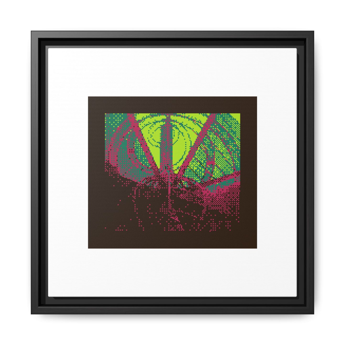 Still Dancing Sculpture Framed Matte Canvas Print