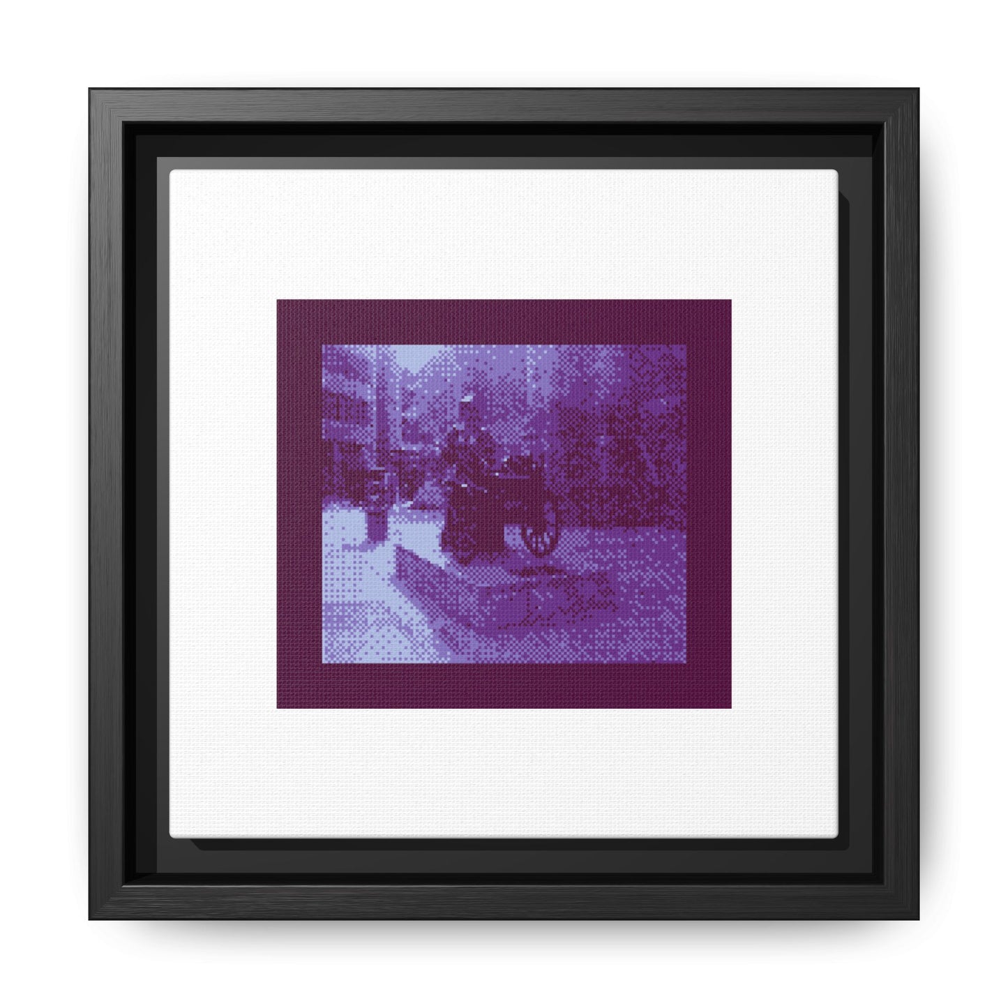 Molly Malone Statue Framed Matte Canvas Print