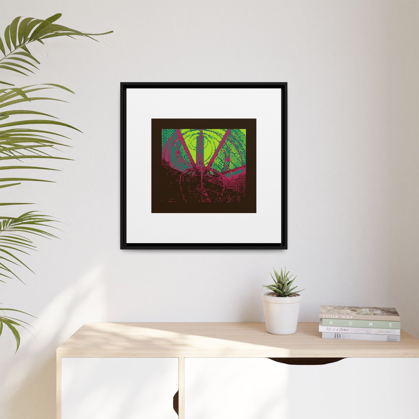 Still Dancing Sculpture Framed Matte Canvas Print