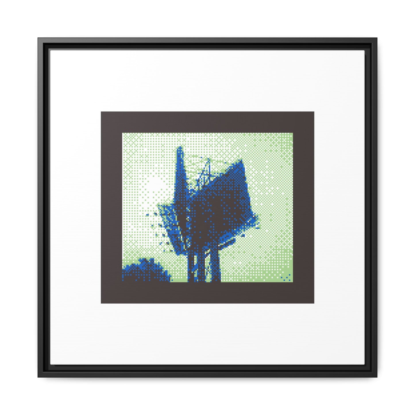 Toronto Billboard Framed Matte Canvas Print