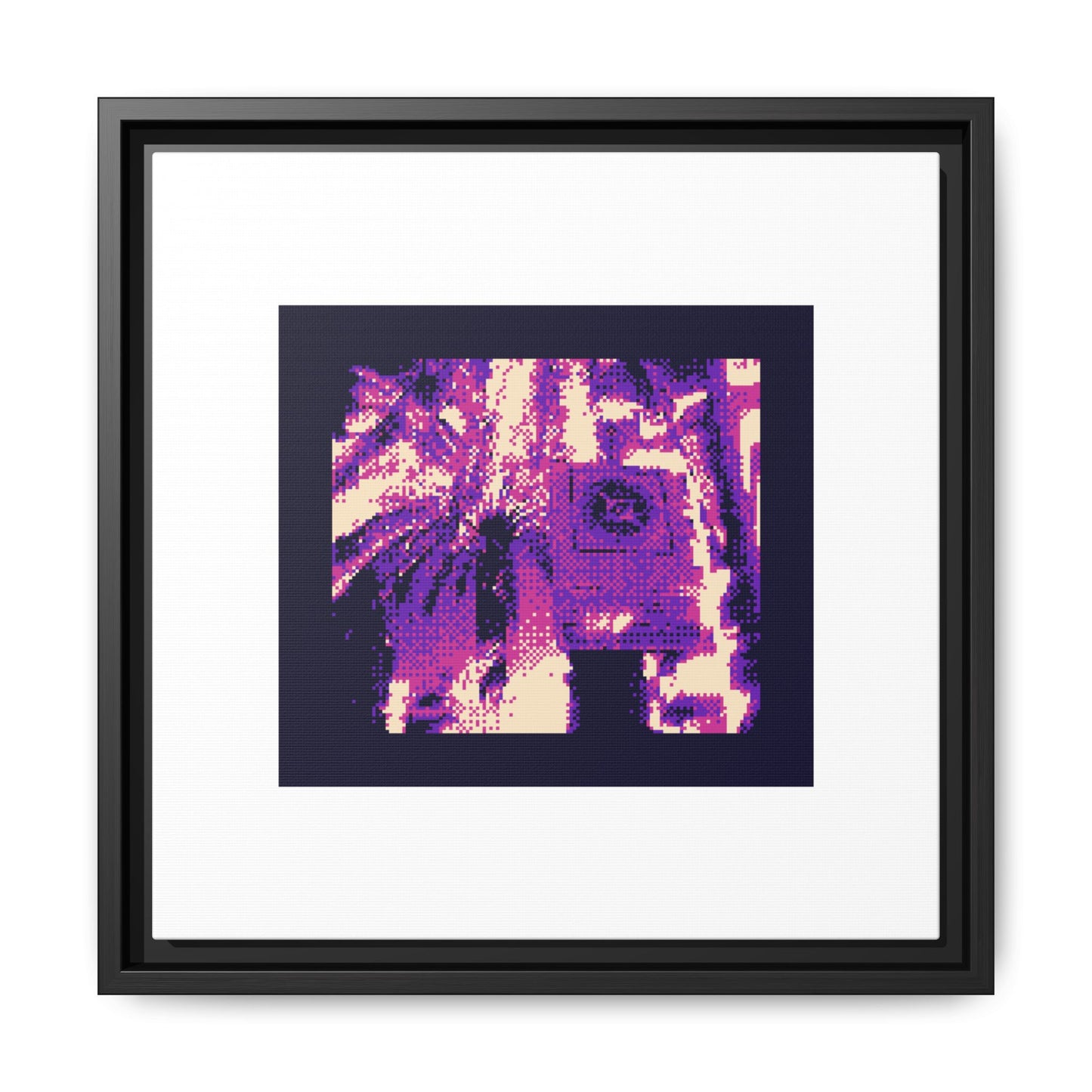 Palm Trees Framed Matte Canvas Print