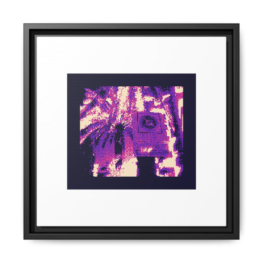 Palm Trees Framed Matte Canvas Print