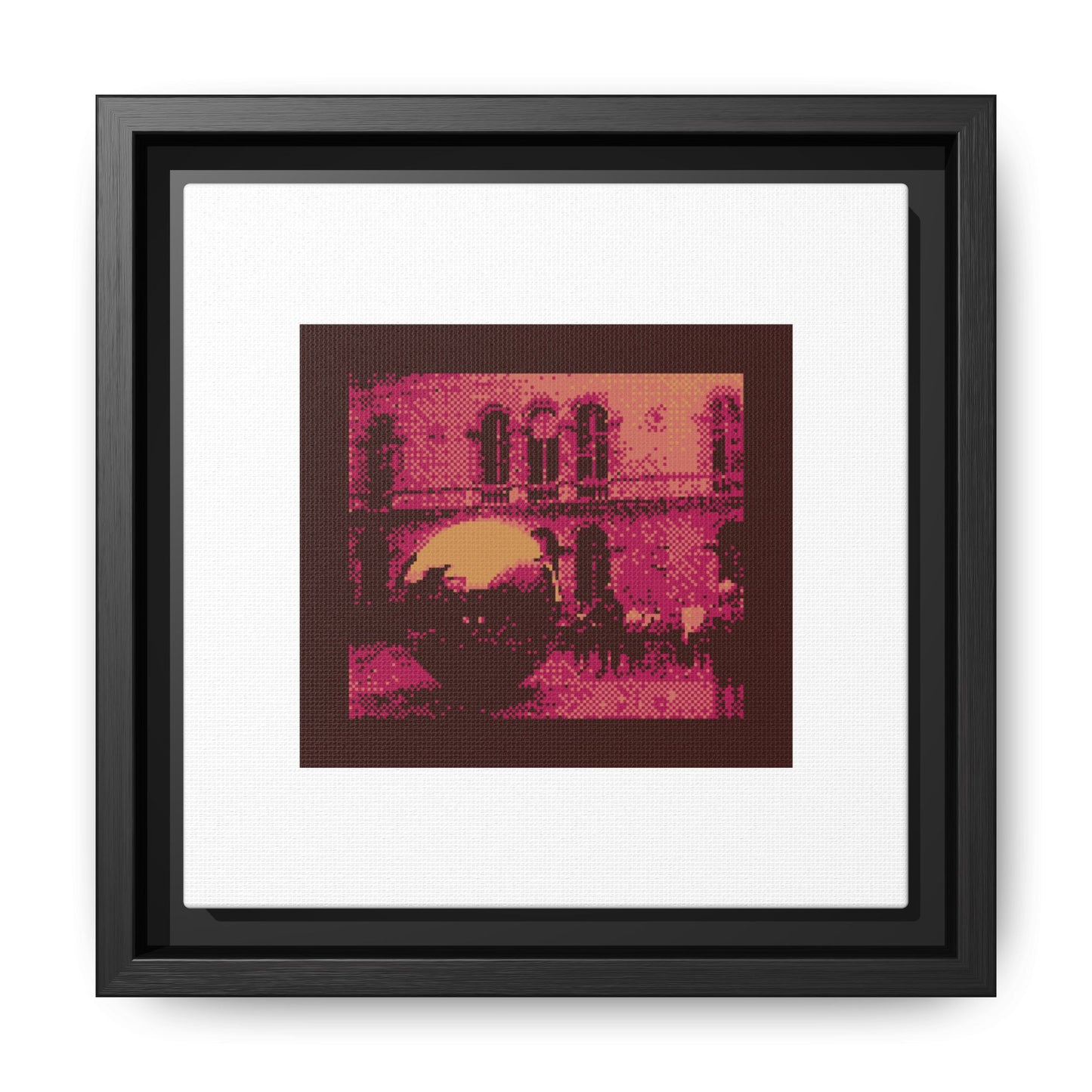 Sphere Within Sphere Framed Matte Canvas Print