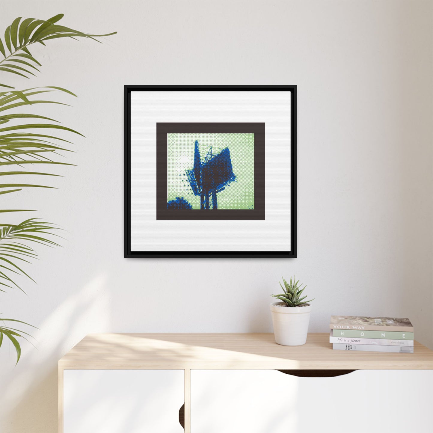 Toronto Billboard Framed Matte Canvas Print