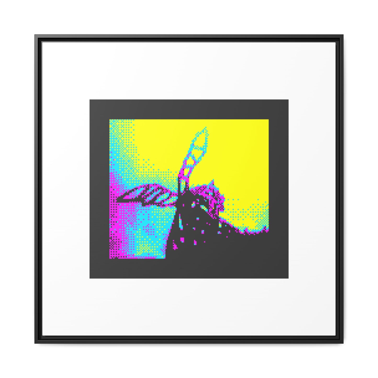 Angel Bear Framed Matte Canvas Print