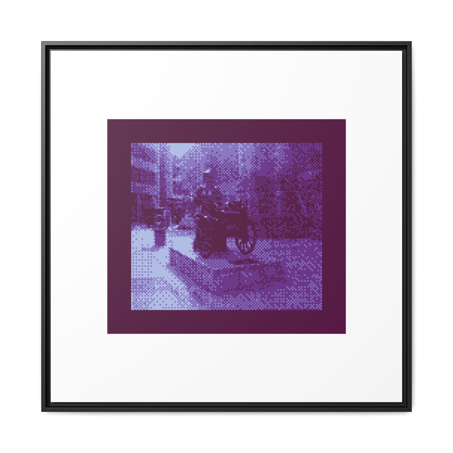 Molly Malone Statue Framed Matte Canvas Print