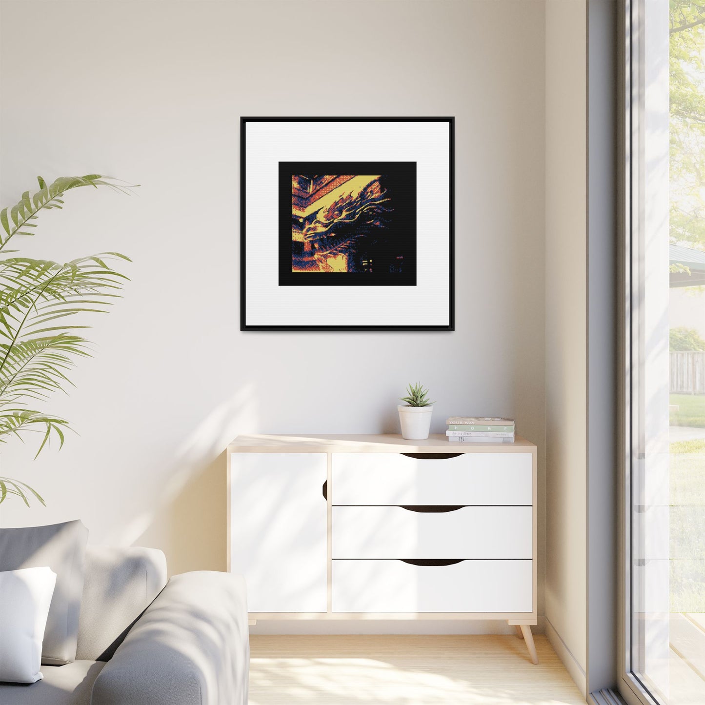 Dragon Framed Matte Canvas Print