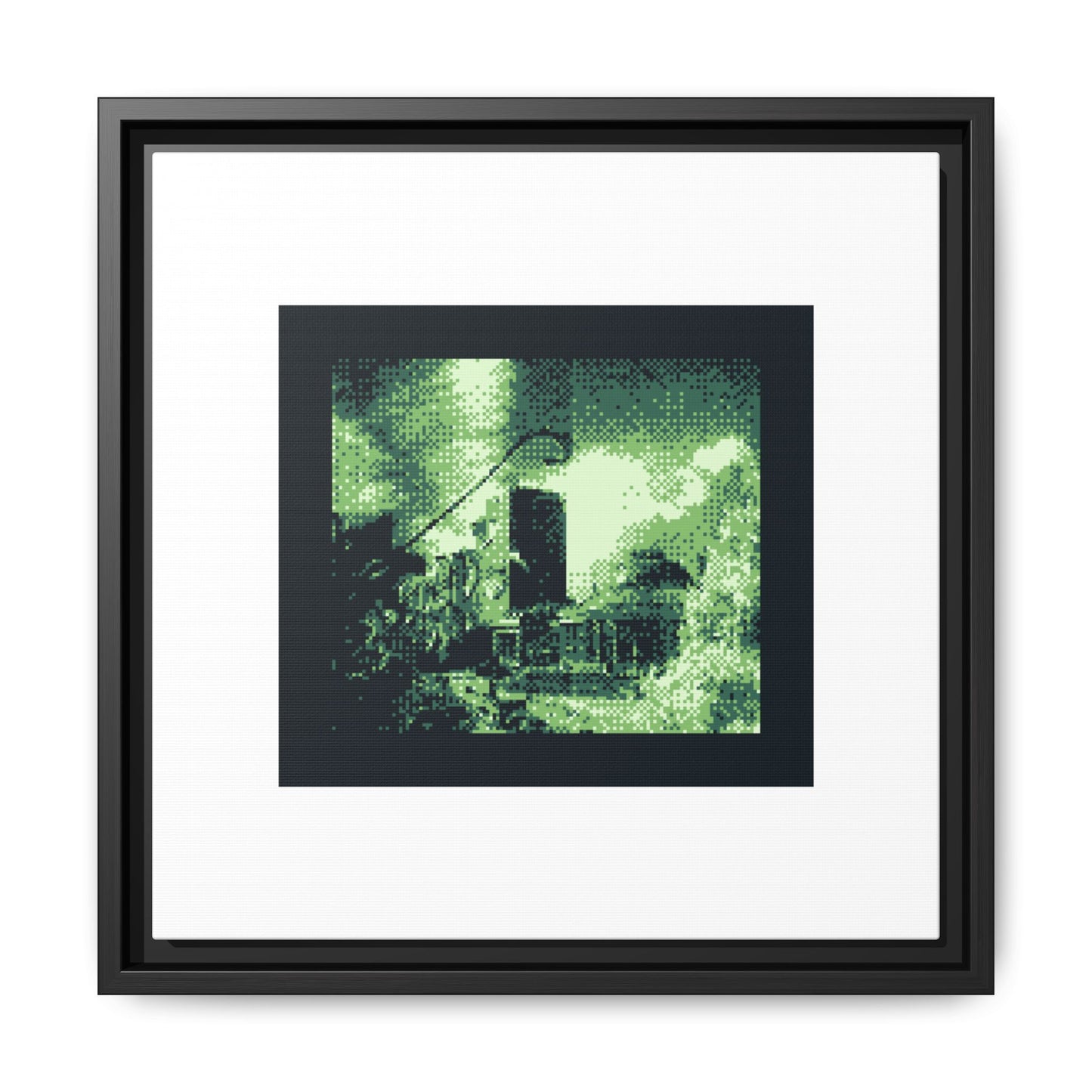 Botanical Gardens Brussels Framed Matte Canvas Print