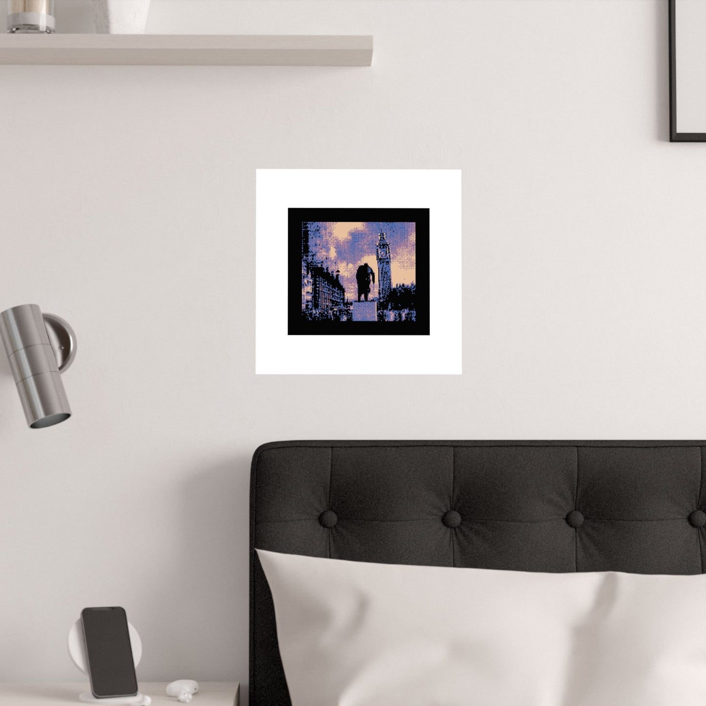 Winston Churchill and Big Ben 210gsm Art Print Poster