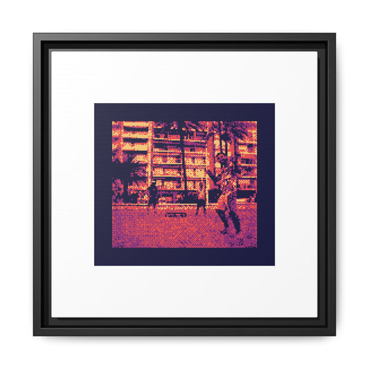 Spikeball Framed Matte Canvas Print