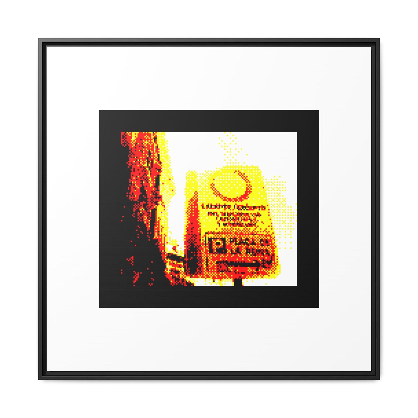 Parking de la Reina Framed Matte Canvas Print