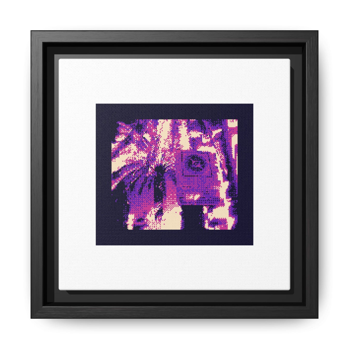 Palm Trees Framed Matte Canvas Print