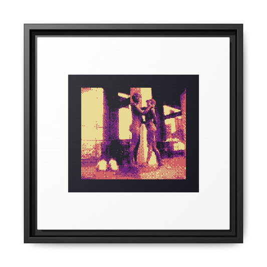 Sentinel Soul Statue Framed Matte Canvas Print