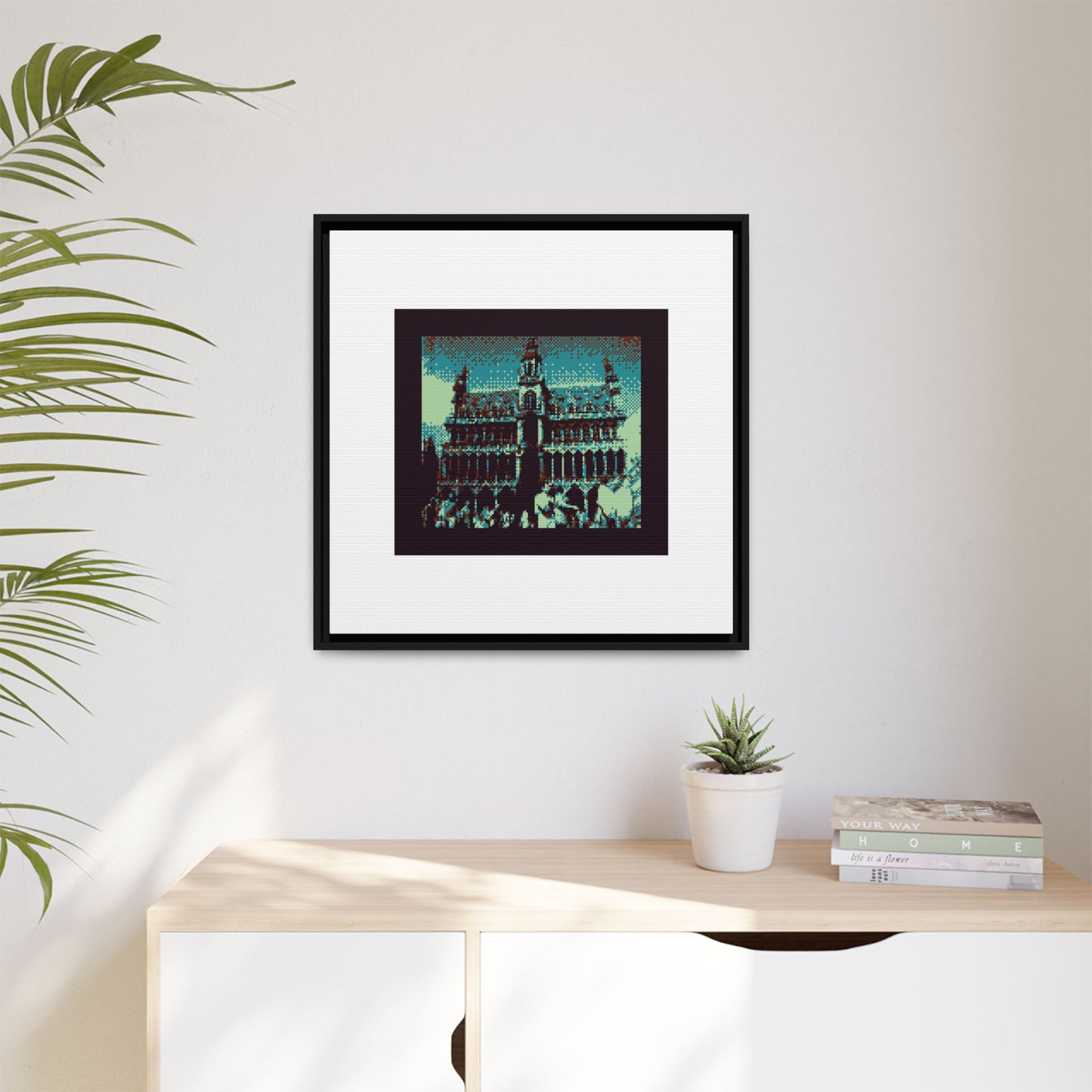 Brussels City Museum Framed Matte Canvas Print