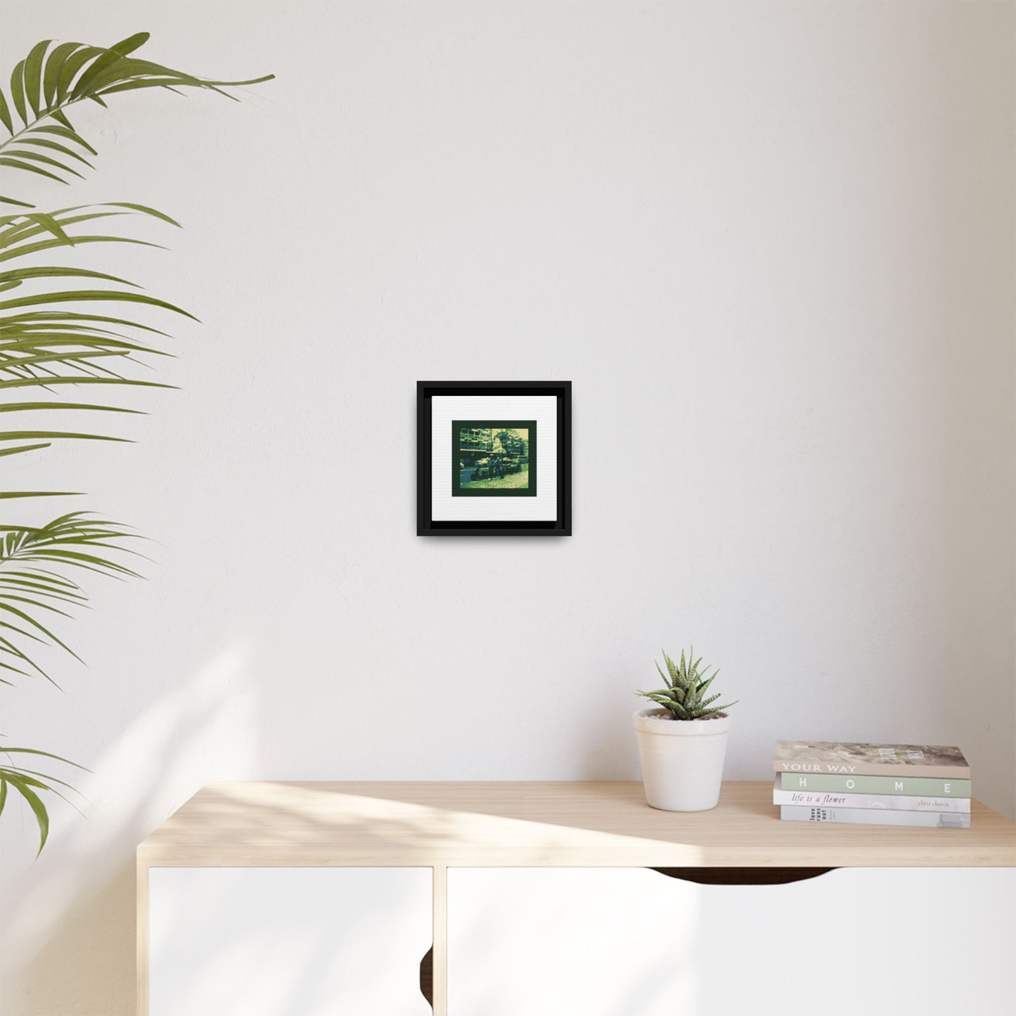 Grab Bikes Framed Matte Canvas Print