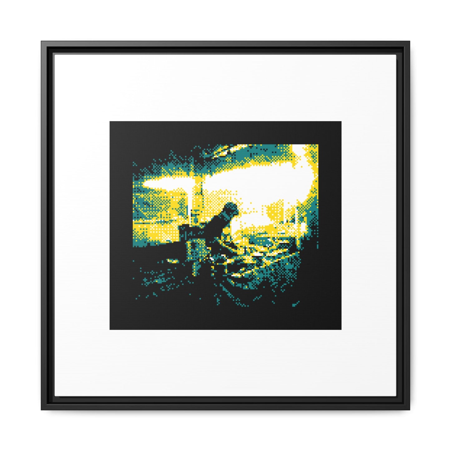 Street Food Framed Matte Canvas Print