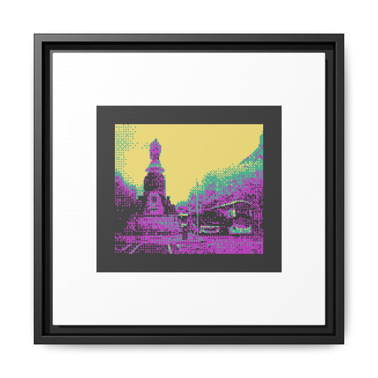 O'Connell Street Framed Matte Canvas Print