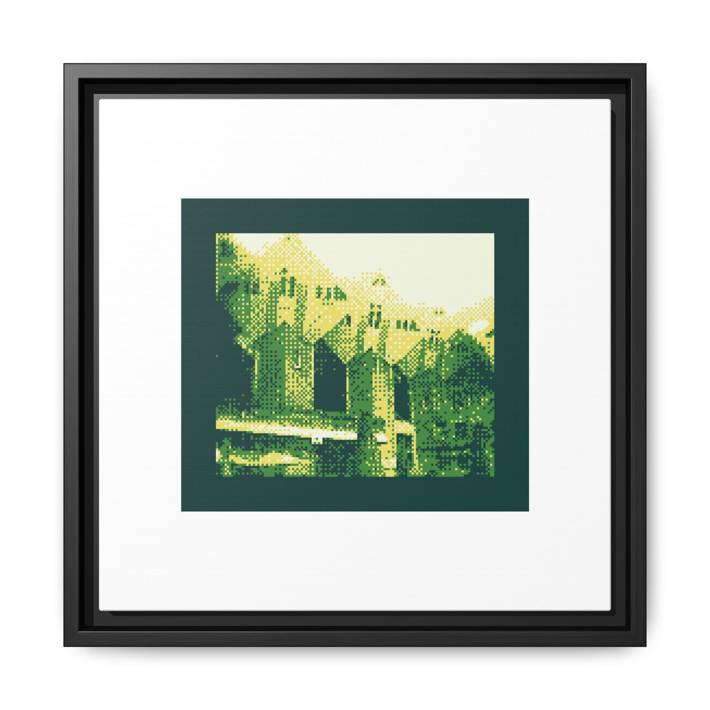 Kijk-Kubus Houses Framed Matte Canvas Print