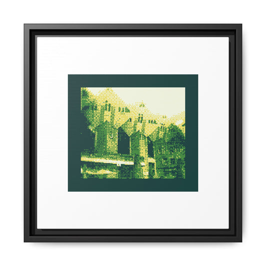 Kijk-Kubus Houses Framed Matte Canvas Print