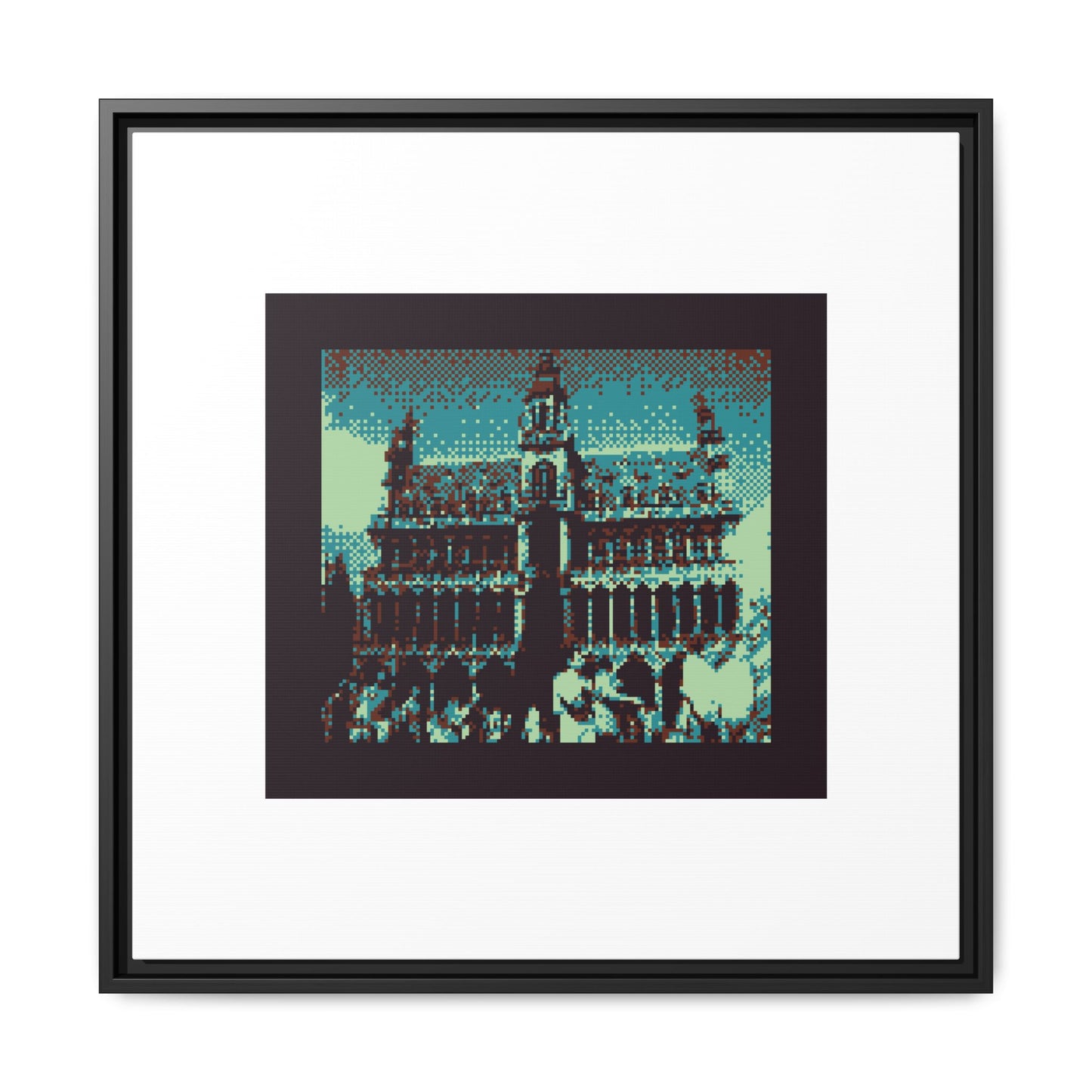 Brussels City Museum Framed Matte Canvas Print