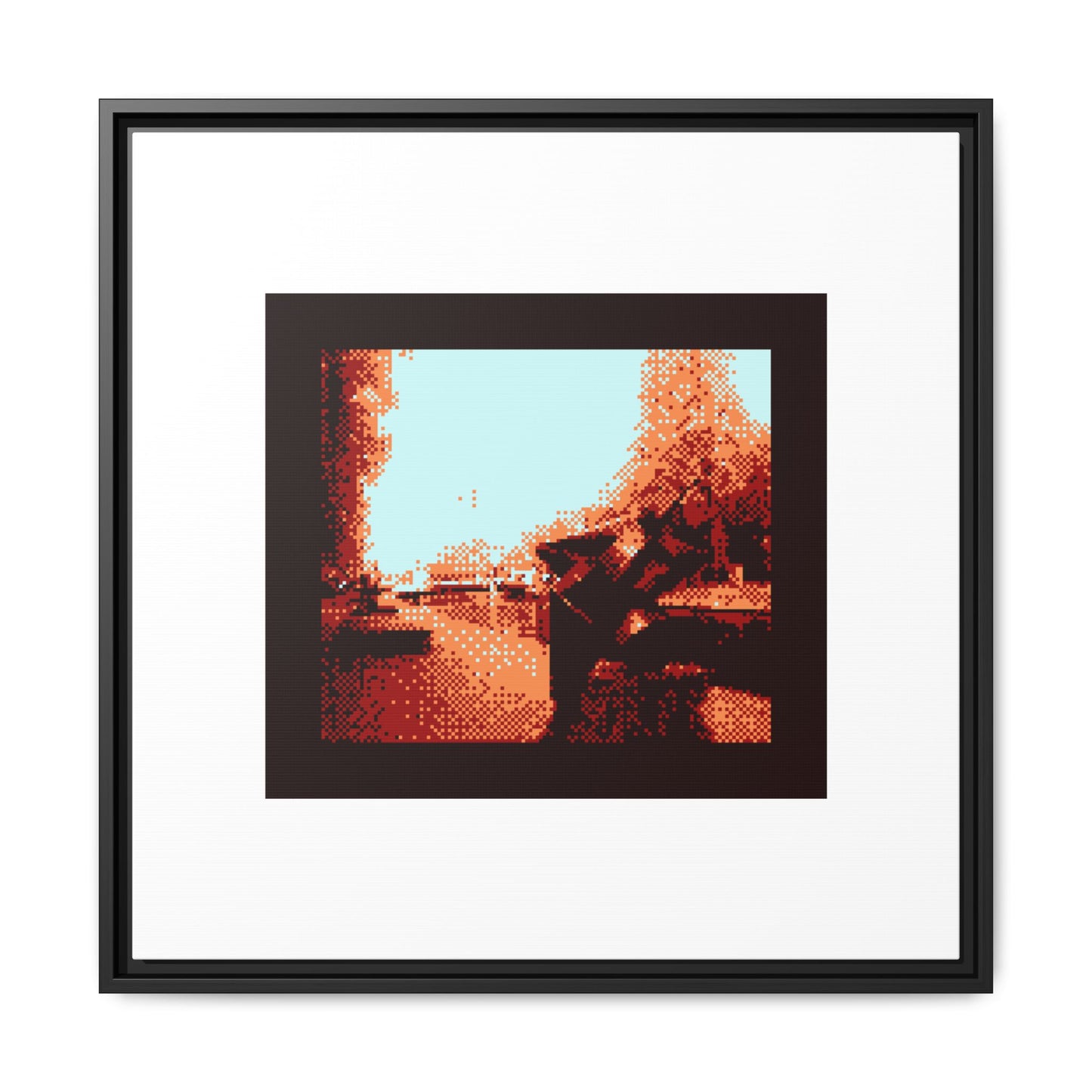 Farewell Framed Matte Canvas Print