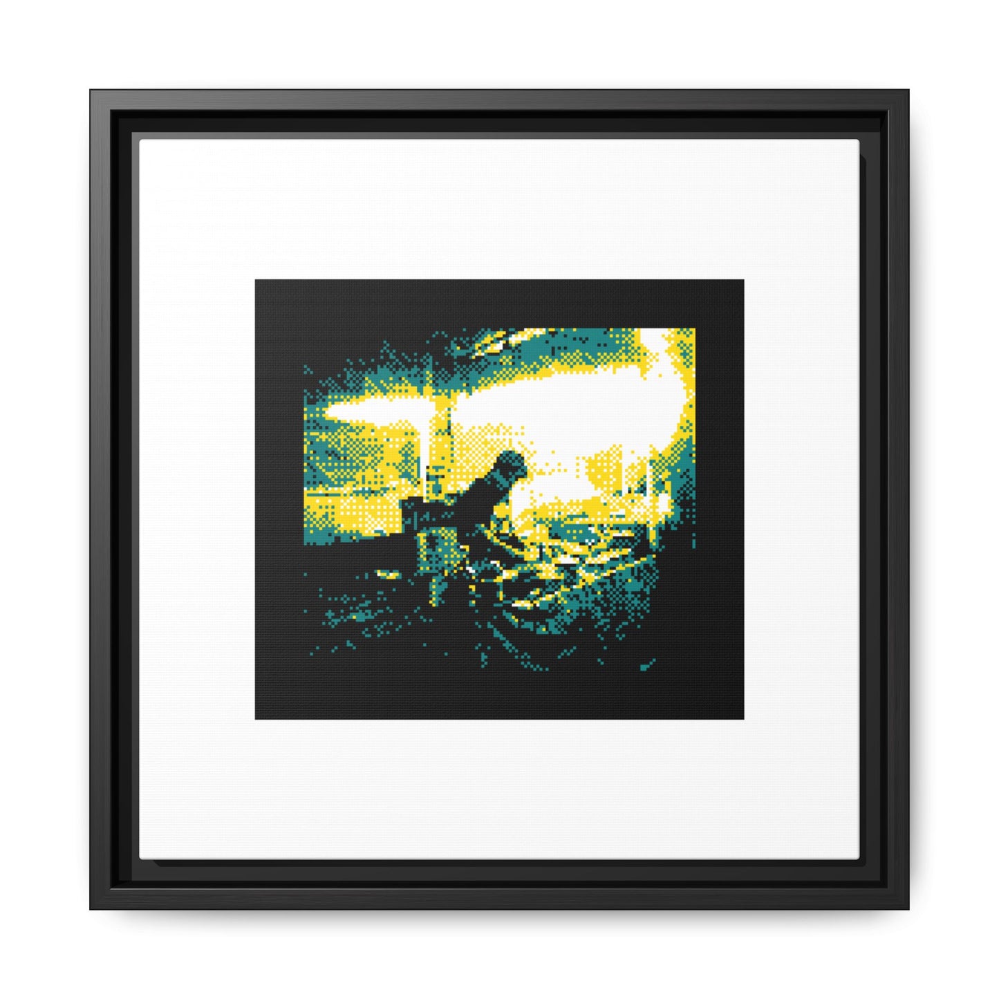 Street Food Framed Matte Canvas Print
