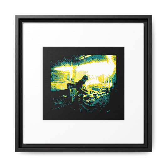 Street Food Framed Matte Canvas Print