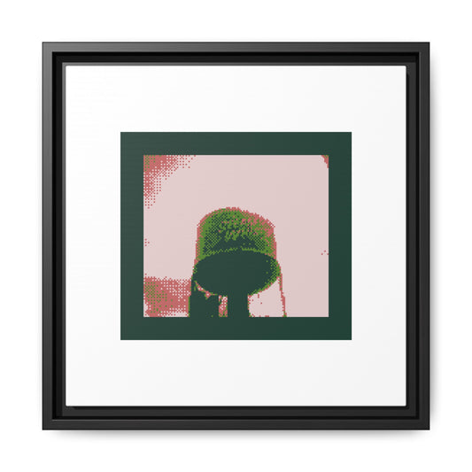 Steam Whistle Water Tower Framed Matte Canvas Print