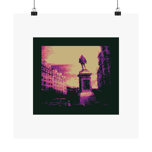 Miguel de Cervantes Statue 210gsm Art Print Poster