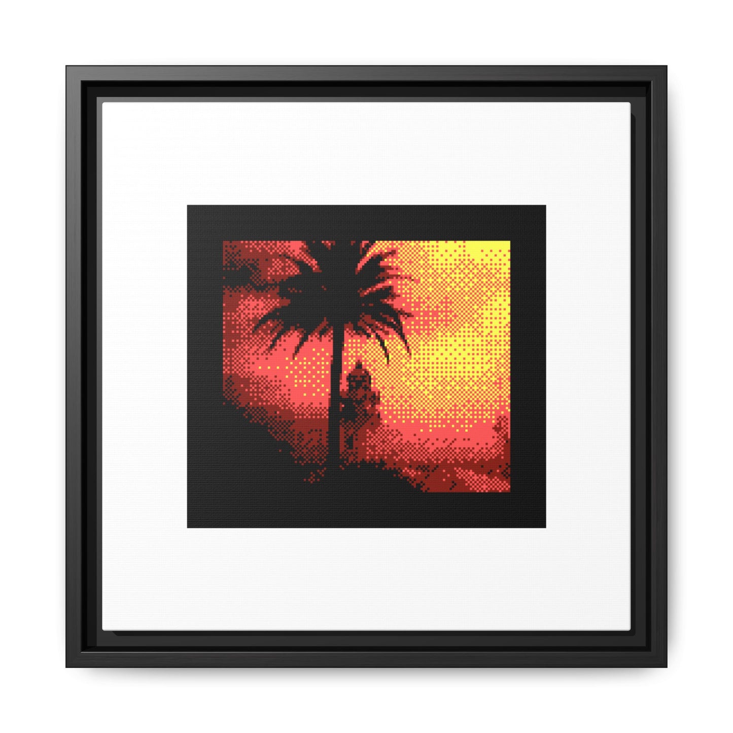 Faro de Cullera Framed Matte Canvas Print