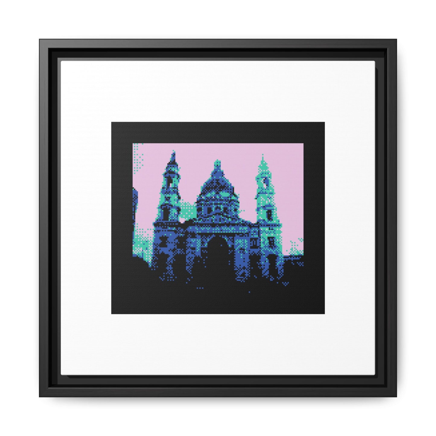 Budapest Cathedral Framed Matte Canvas Print