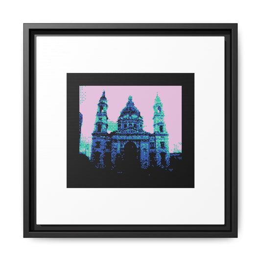 Budapest Cathedral Framed Matte Canvas Print