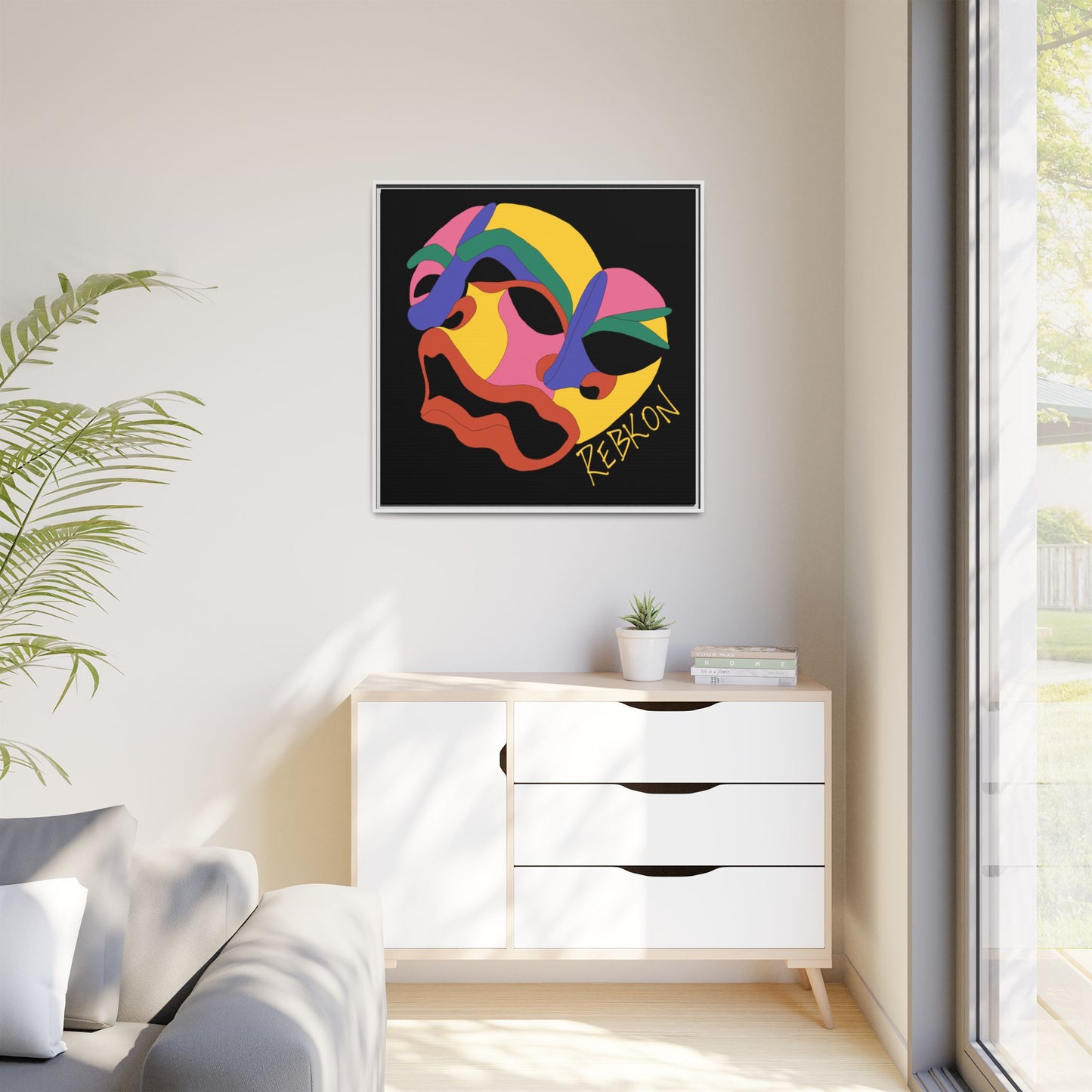 Colour Blind Framed Matte Canvas Print