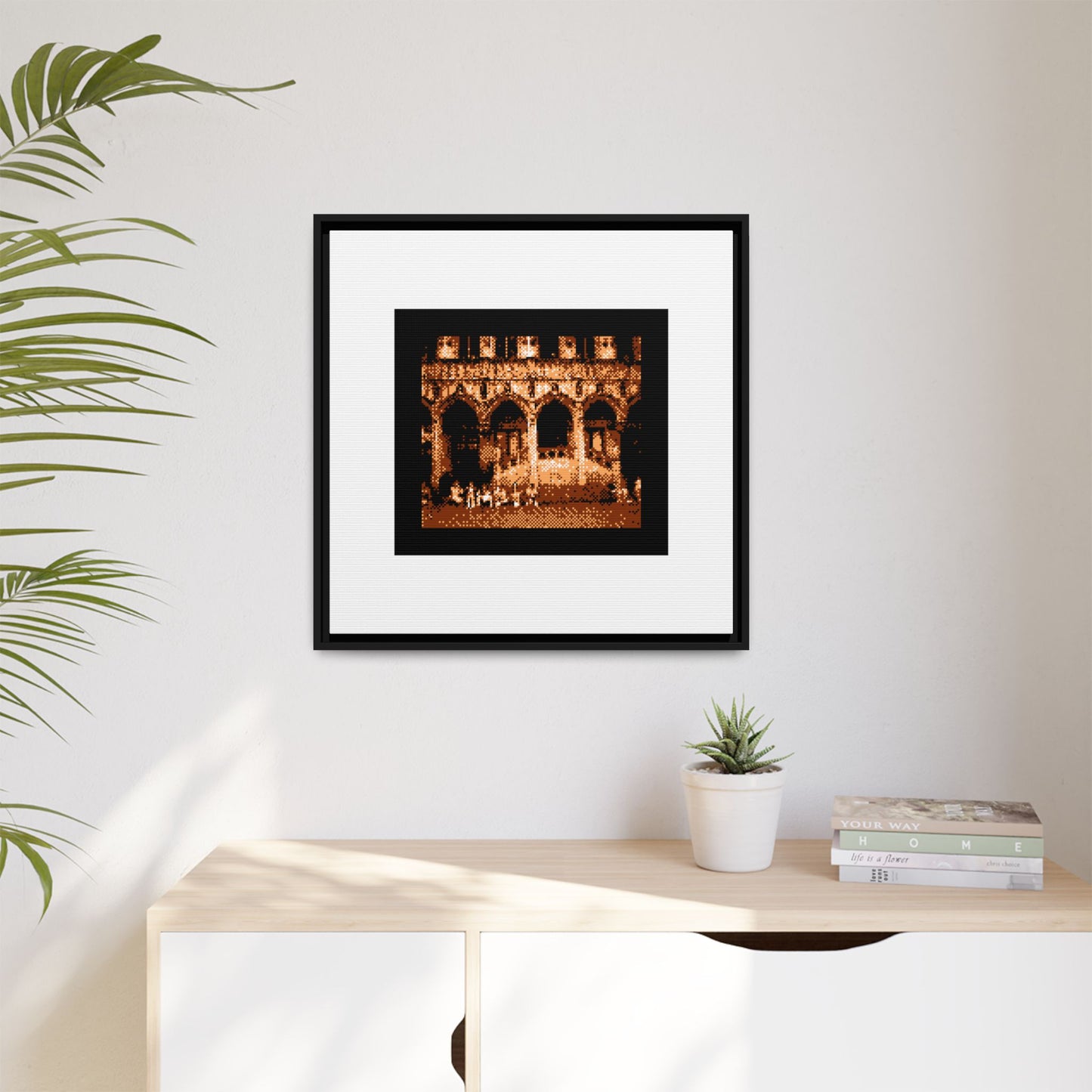 Town Hall of Brussels Framed Matte Canvas Print