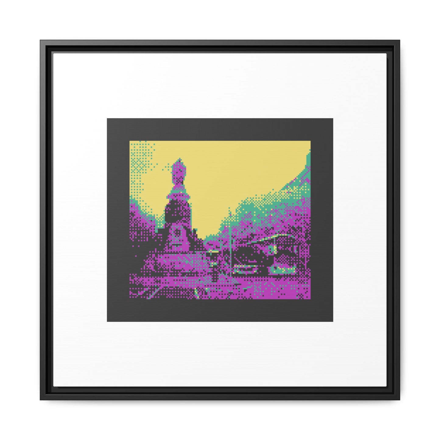 O'Connell Street Framed Matte Canvas Print