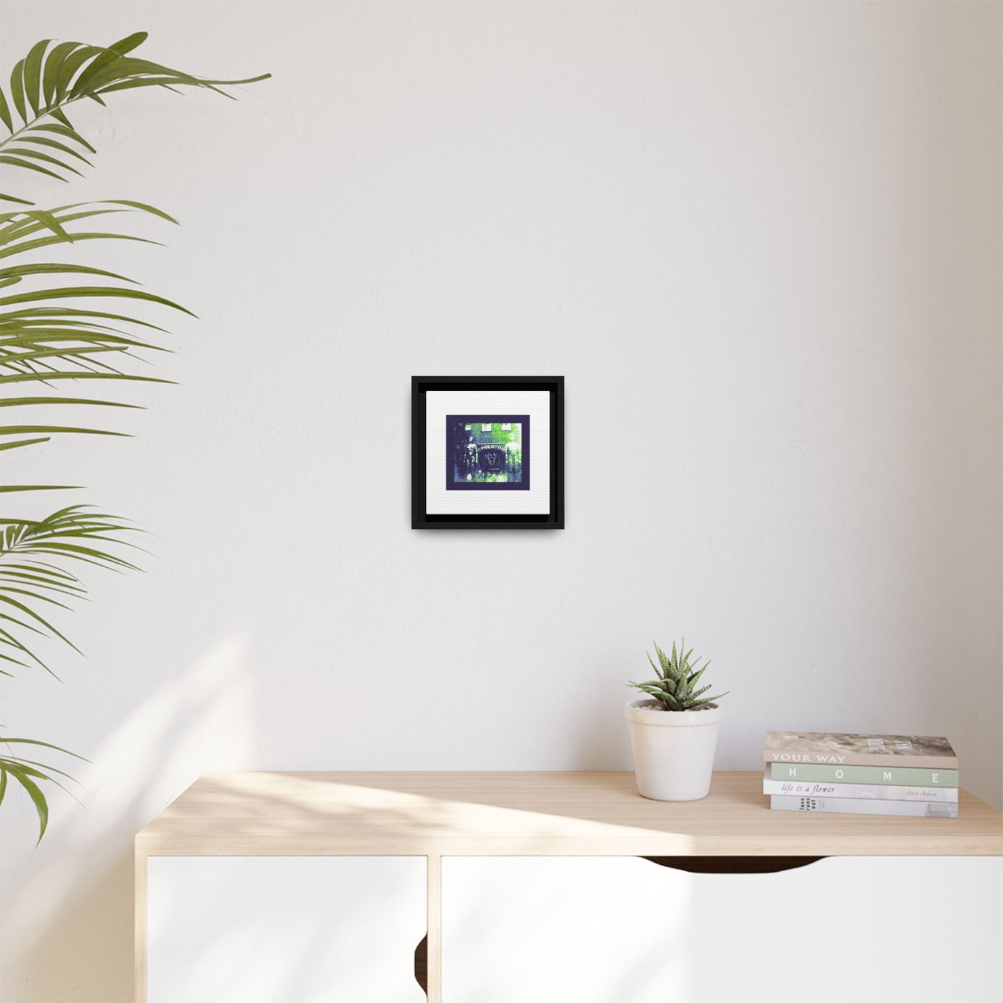 Cyberdog Entrance Framed Matte Canvas Print