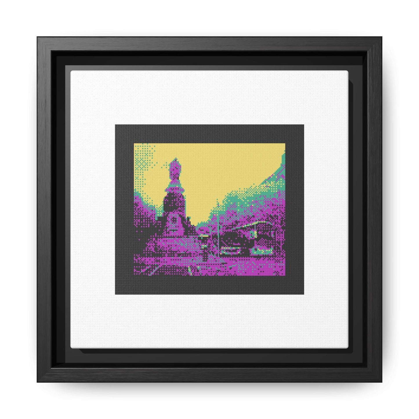 O'Connell Street Framed Matte Canvas Print