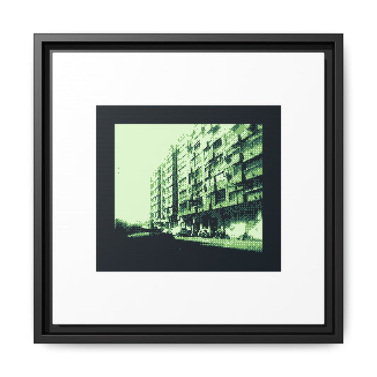 Valencia Apartments Framed Matte Canvas Print