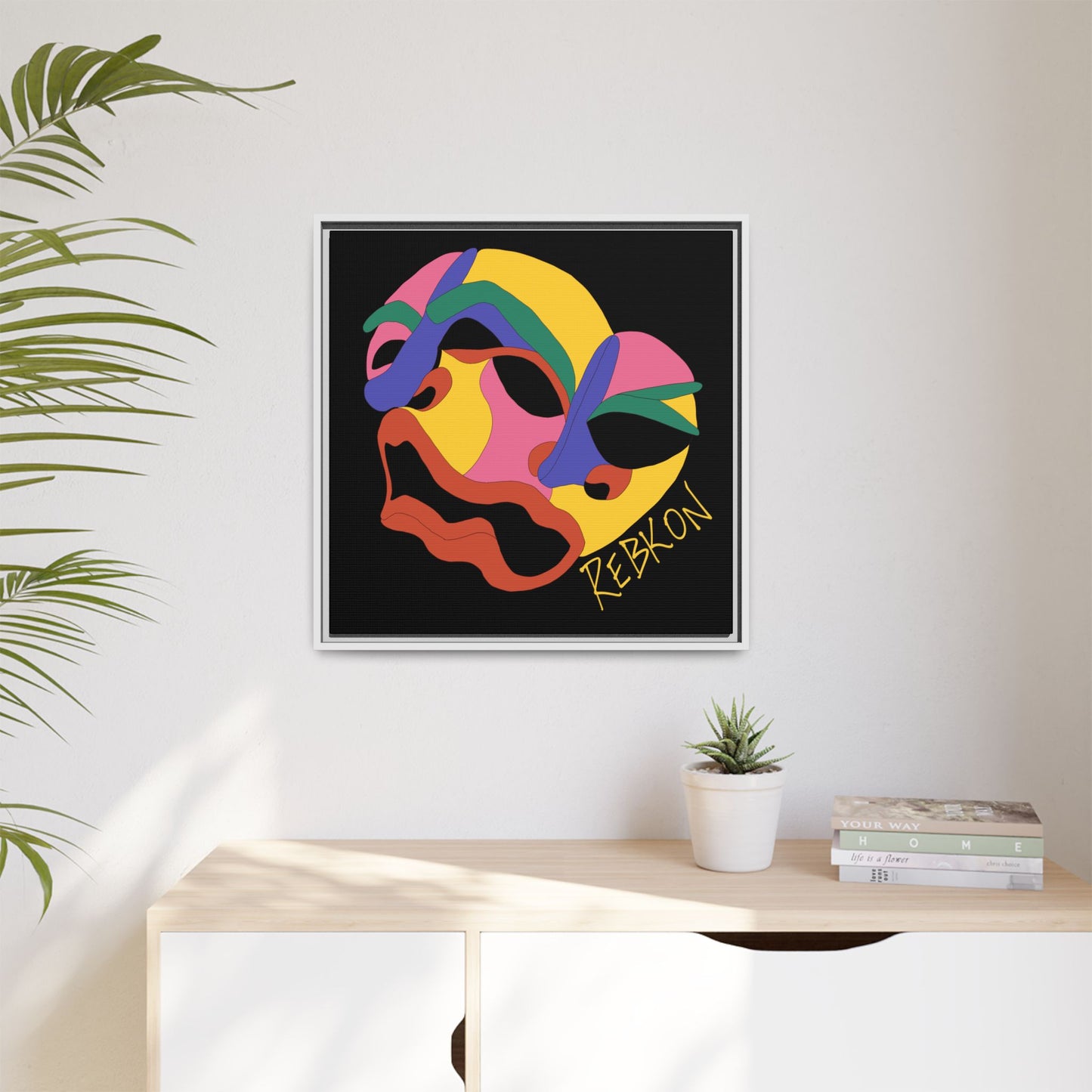 Colour Blind Framed Matte Canvas Print